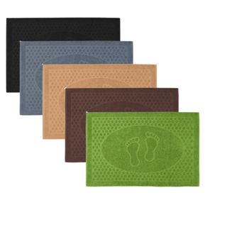 Kit 5 Tapetes Toalha de Piso Lara Pezinho 100%Algodão 45x70cm em Oferta na Shopee