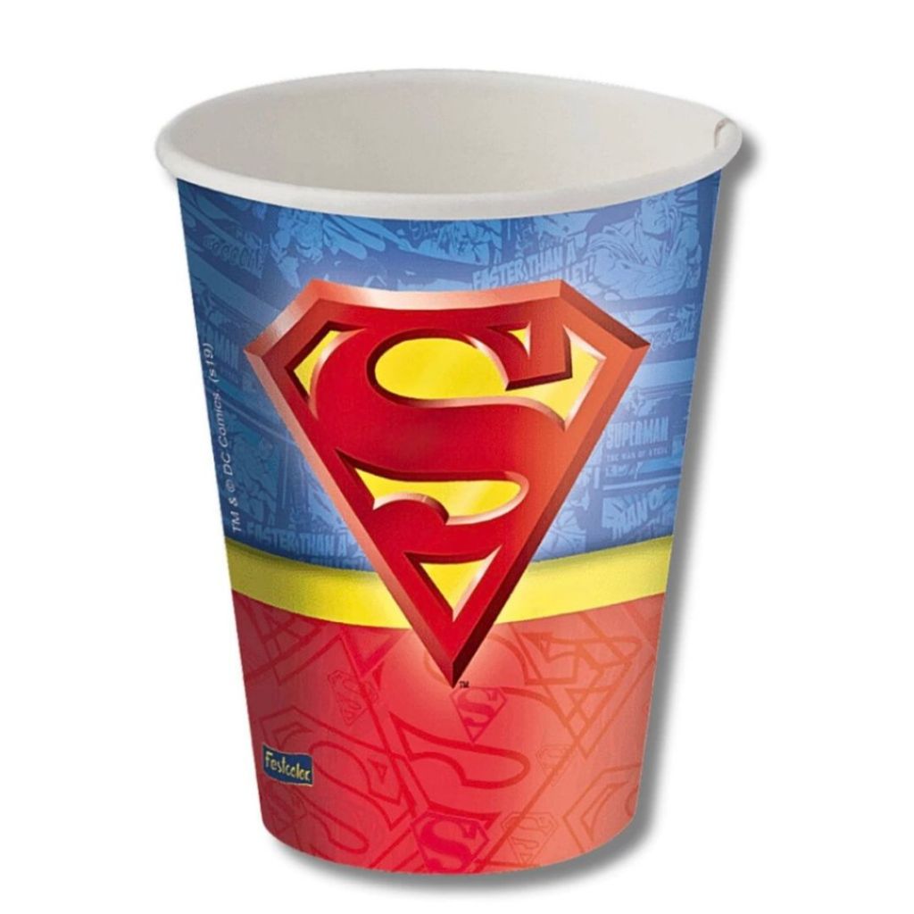 8~32 COPO PAPEL FESTA SUPERMAN  200ML FESTCOLOR