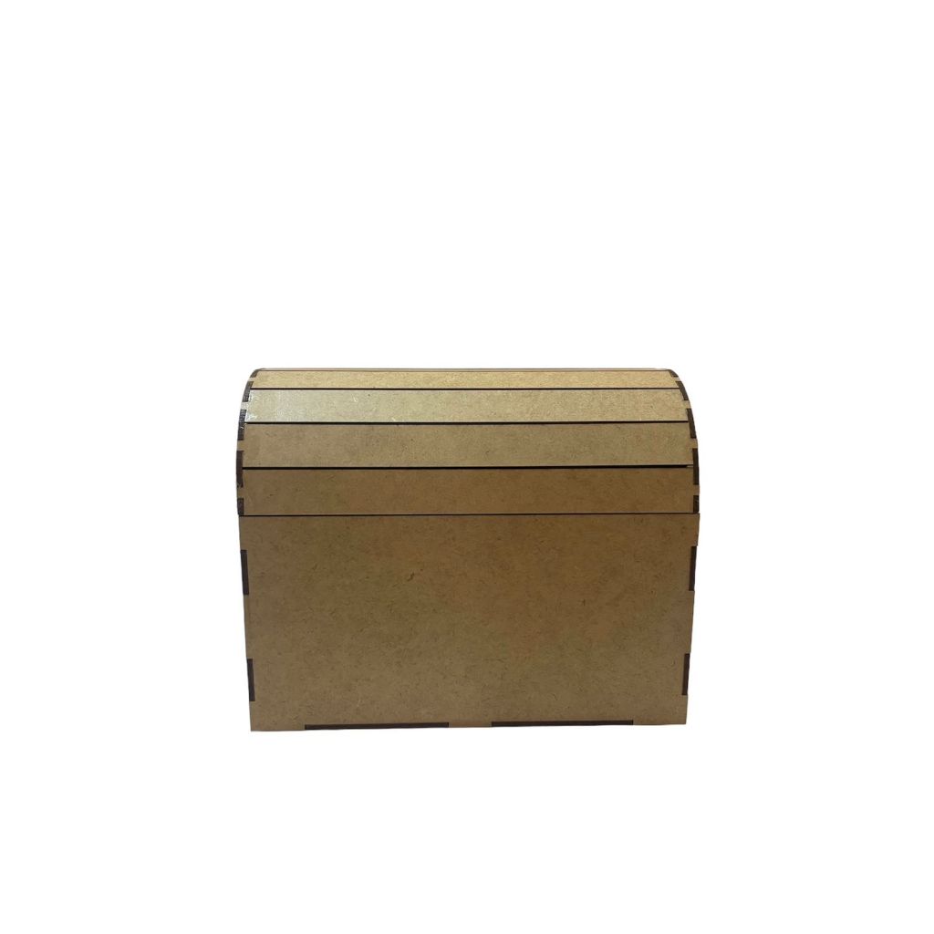 Baú Liso Decorativo Em Mdf Crú em Oferta na Shopee