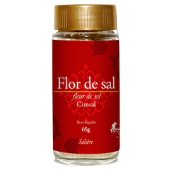 Flor de Sal Marinho Cimsal Saliere Tradicional 65g Gourmet