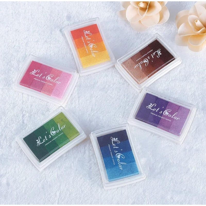 Almofada de tinta para carimbo Carimbeira Degradê Colorida