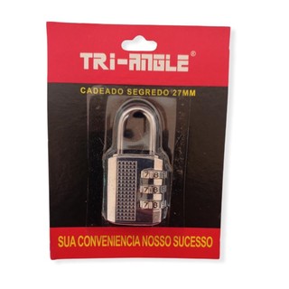 Cadeado Segredo Para  Armários Cromado Troca Senha 27mm