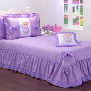 Kit Colcha Cobreleito Infantil Para Quarto De Menina Ursinha Kids Teen Envio 24 Horas em Oferta na Shopee
