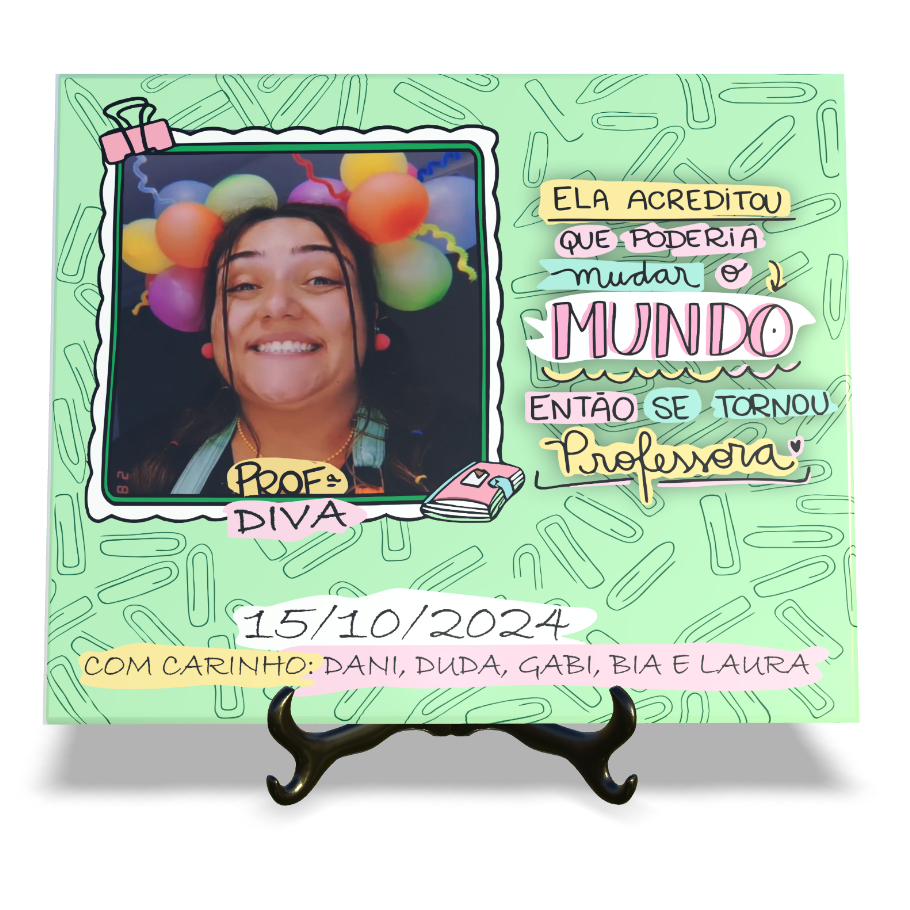 Azulejo Personalizado para Professora: Onde Comprar | BuscaProdutos