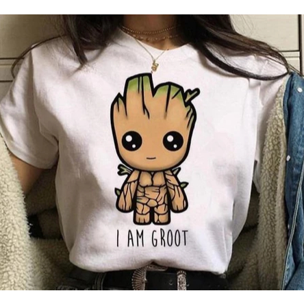 Camiseta Camisa Unissex Estampada I am Groot Marvel