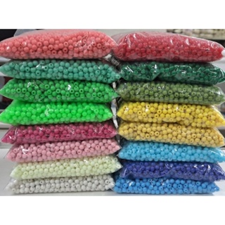 Micangas Bola Leitosa 6mm Pacote C/250 Gramas +_ 2.700 Pecas para artesanatos em geral em Oferta na Shopee