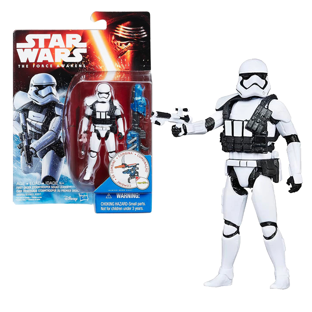 Boneco Star Wars First Order Stormtrooper Squad Leader - Hasbro (10cm)
