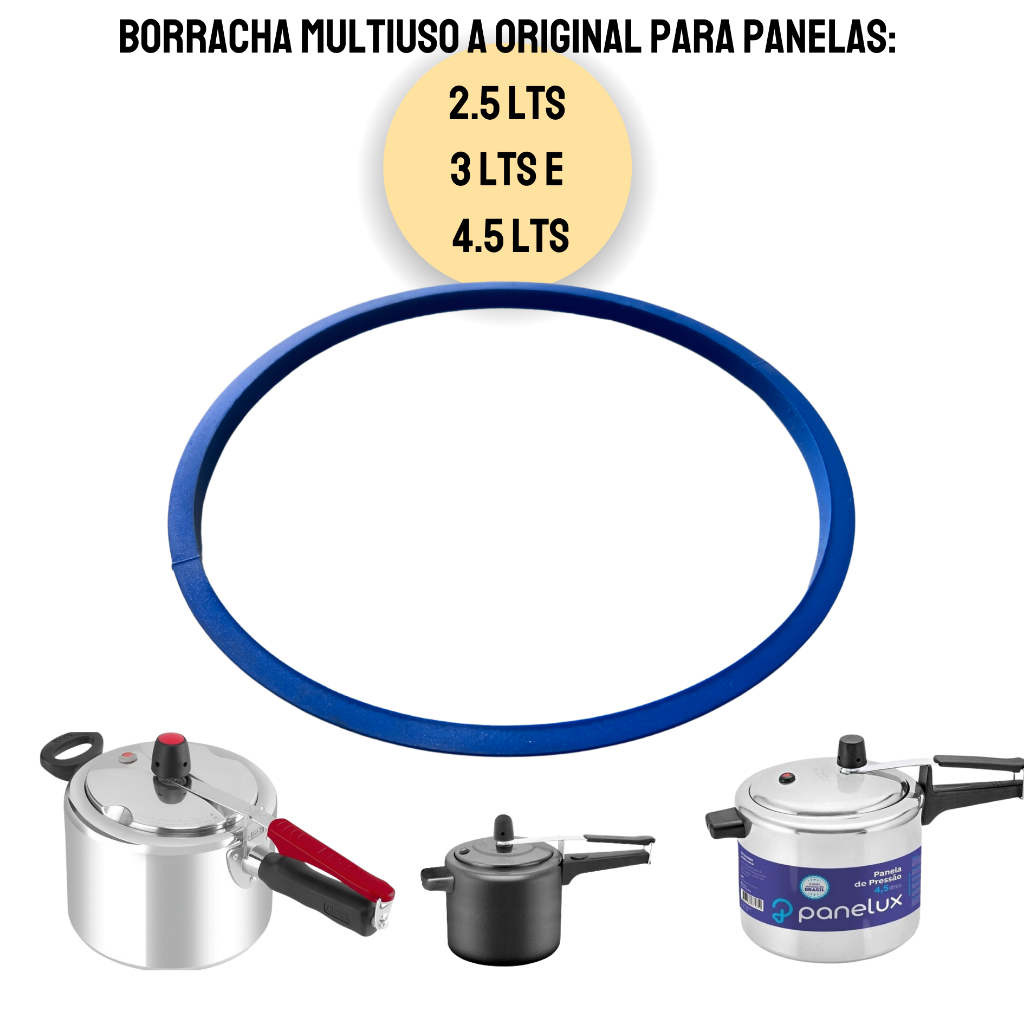 Kit Borracha Panela De Pressão 4,5L Multi-uso