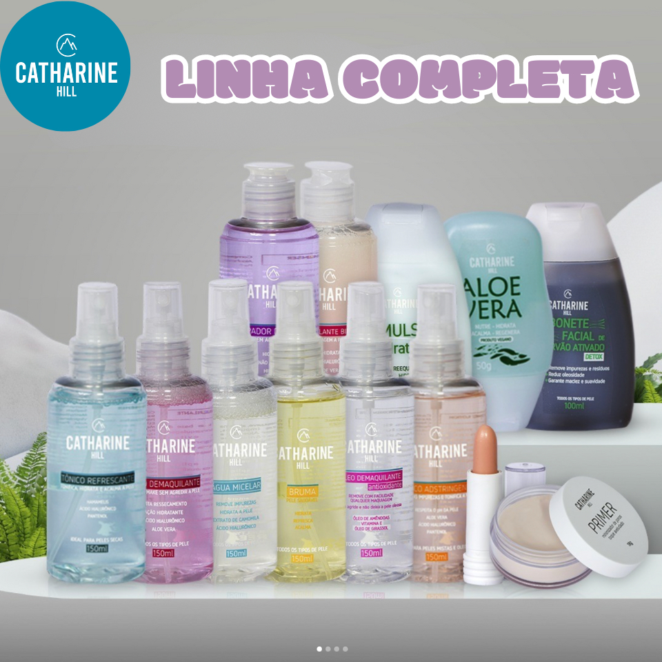 LINHA COMPLETA Skincare SELF CARE Catharine Hill - Demaquilante - Bruma - Tônico - Água Micelar