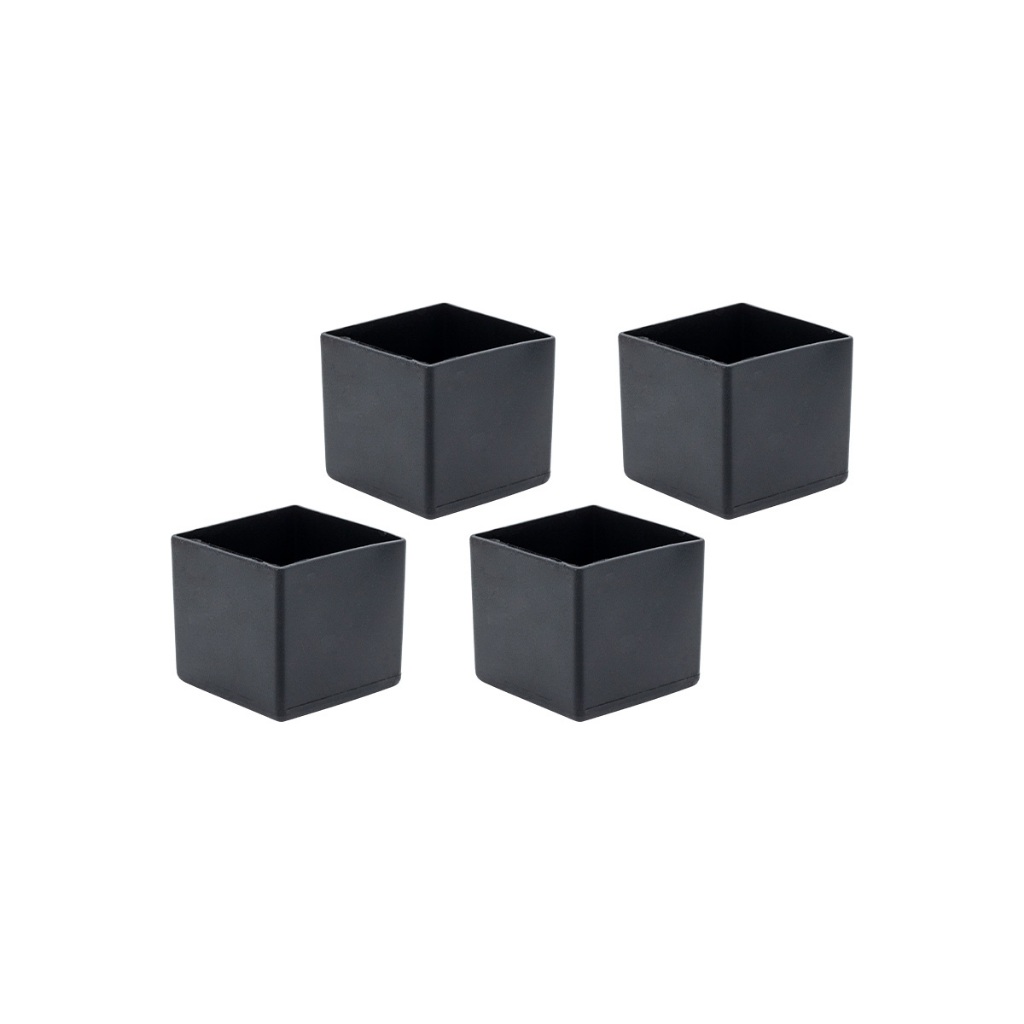 4 Pçs Ponteira Pe Cadeira Tubo Quadrado Externo 40x40mm Pvc em Oferta na Shopee