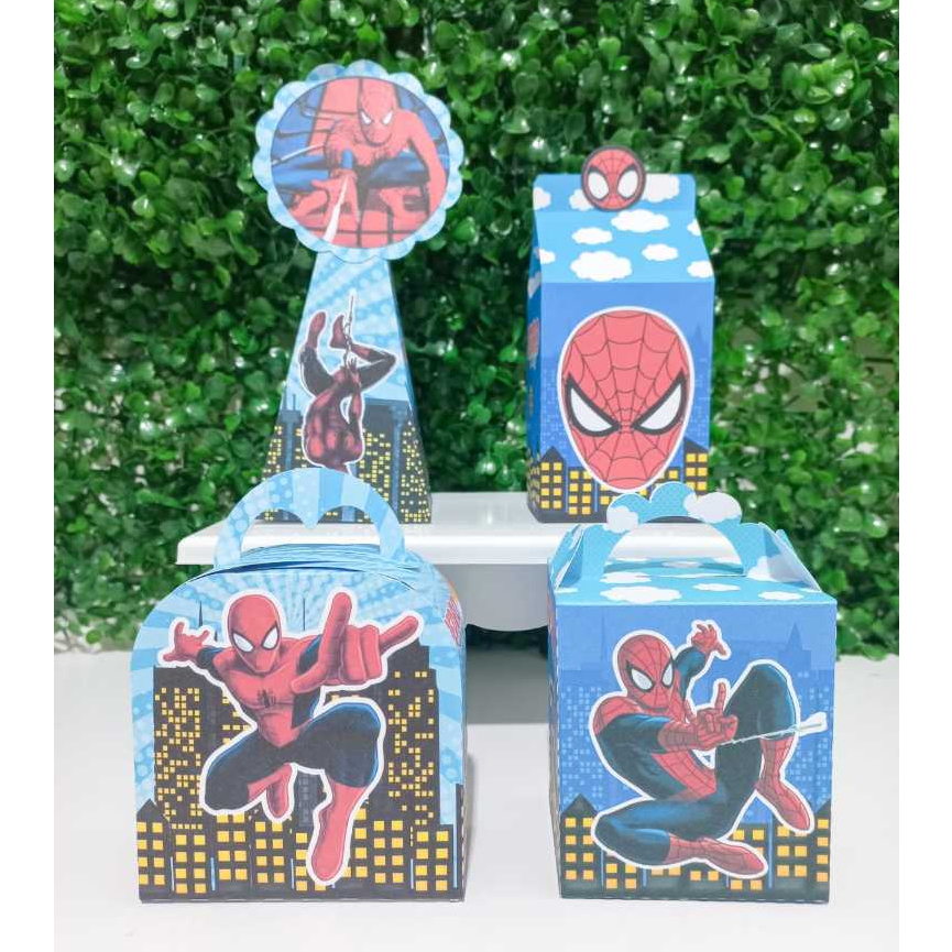 Kit Festa Homem Aranha | Lembrancinhas Homem Aranha | Personalizados Homem Aranha | Pegue e Monte