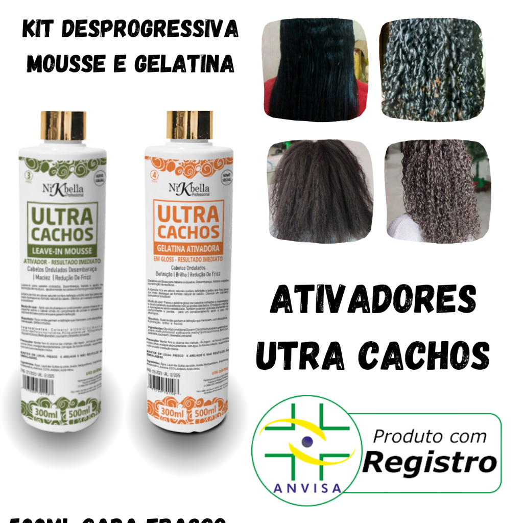 Kit Cachoterapia de volta aos Cachos Original Profissional Desprogressiva