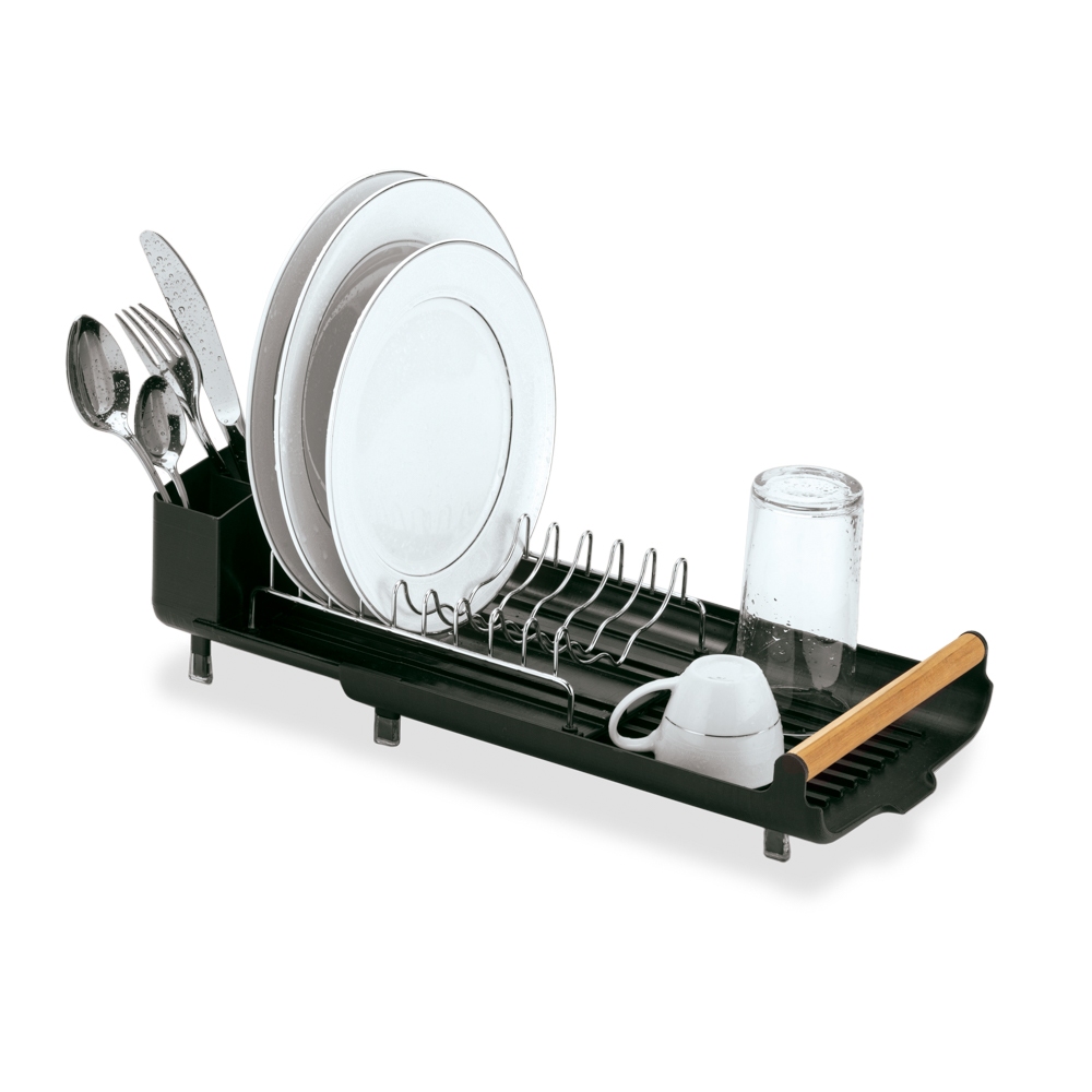 Escorredor Extensivel Organizador de Pia 9 Pratos Copos Talheres Arthi Compacto com Bica