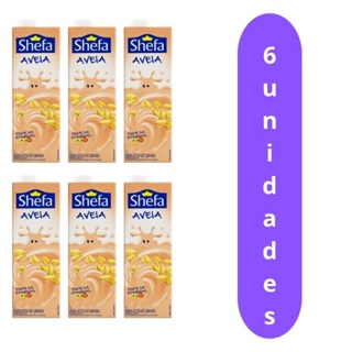 Bebida Láctea Aveia Shefa 1L- 6 Unidades em Oferta na Shopee