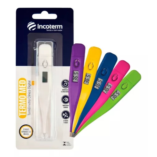Termômetro Clínico Digital Termomed Cores - Incoterm em Oferta na Shopee