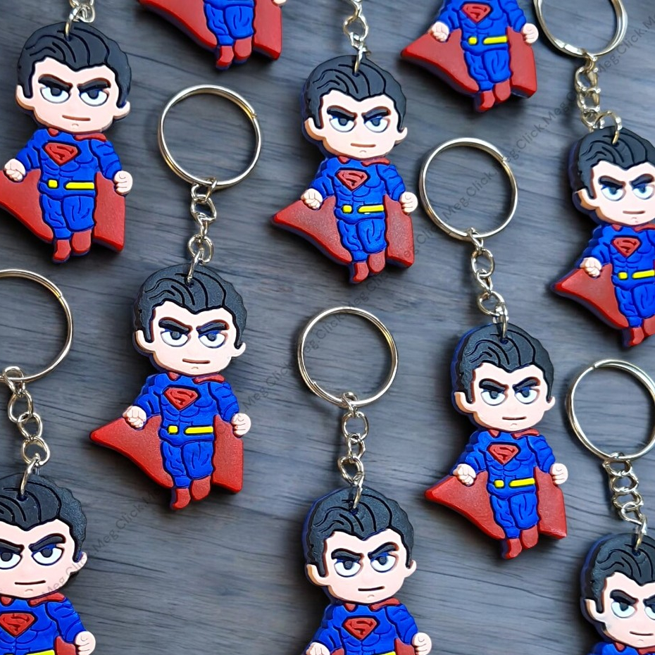 Kit 10 ou 30 Chaveiros Superman | Lembrancinhas Festa Infantil Aniversário