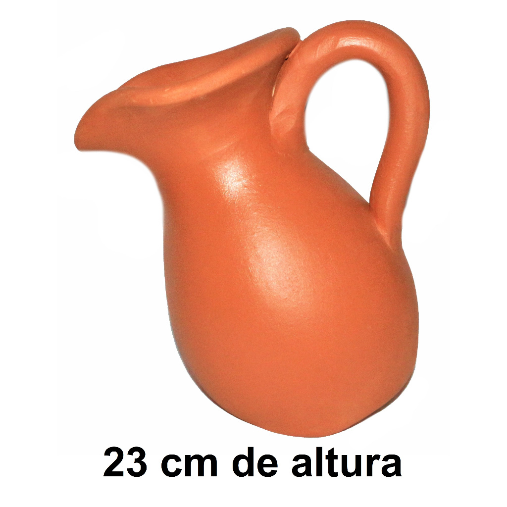 Jarro Vaso De Barro Com Alça - Decoração Casa/igreja ##!