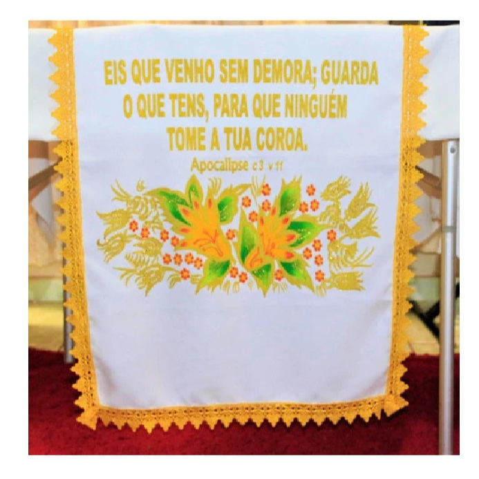 Toalha Caminho De Púlpito Decoração Para Santa Ceia Branca #4 ##!