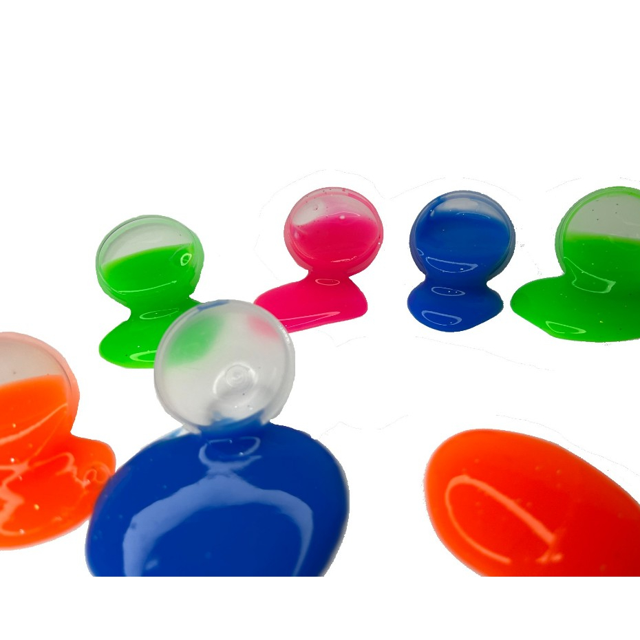 30 Unidades geleca amoeba slime colorida para lembrancinha infantil