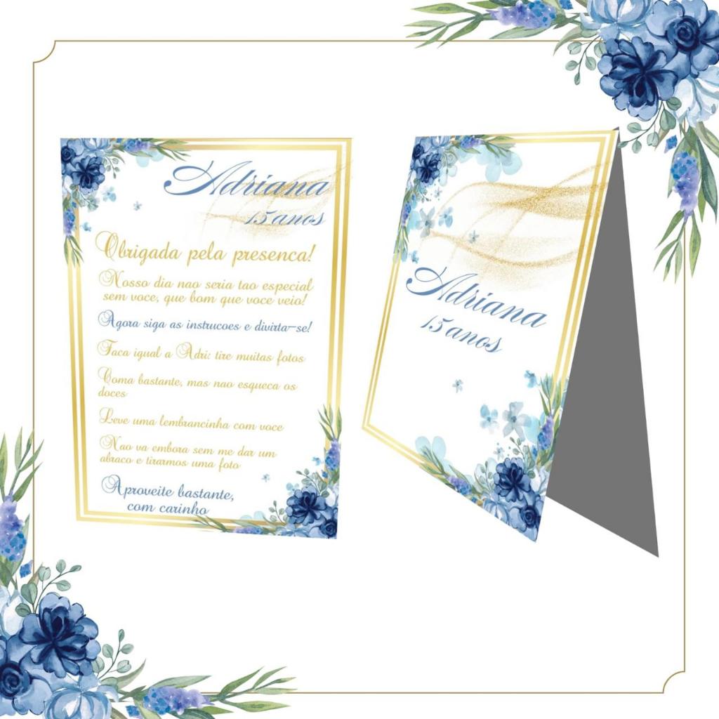 Plaquinha de agradecimento centro de mesa/cartao de agradecimento de mesa 15 ANOS/18 ANOS/ FESTA GALA