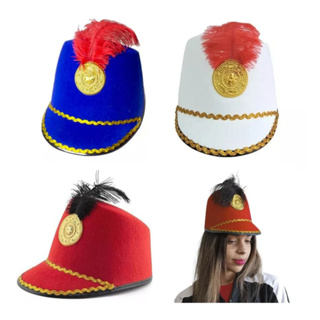 Chapéu Estilo Paquita Com Pena Festa Fantasia Carnaval Clássico em Oferta na Shopee