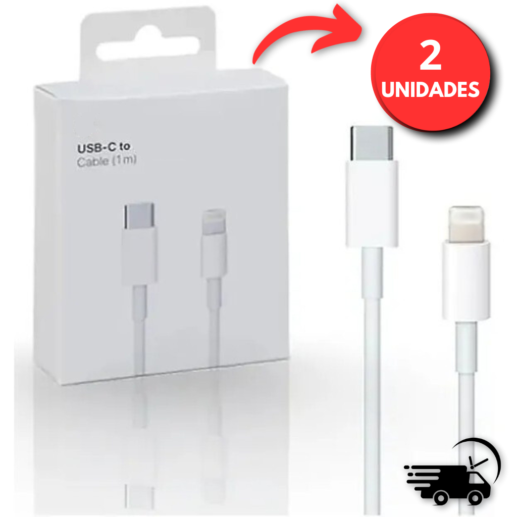 2 Cabos Turbo De IPhone Usb-c 1 Metro