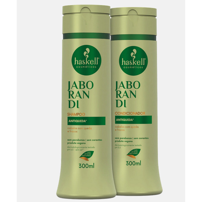 Shampoo e Condicionador 300ml Jaborandi Haskell Kit