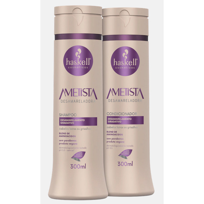 Shampoo e Condicionador 300ml Ametista Haskell