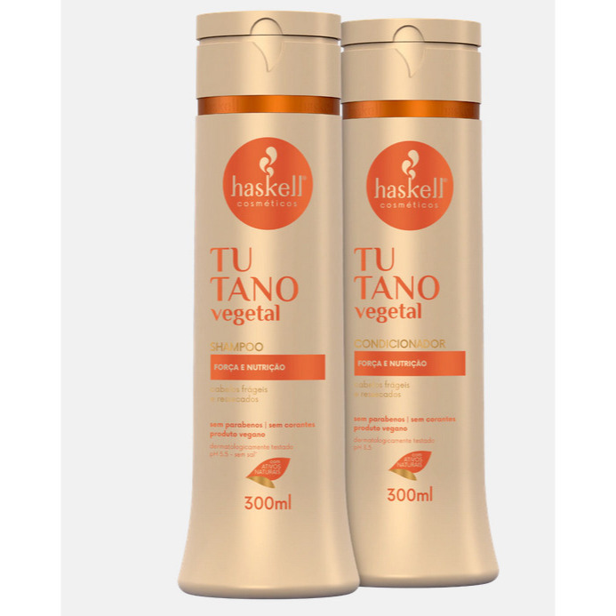 Shampoo e Condicionador 300ml Tutano Haskell Kit
