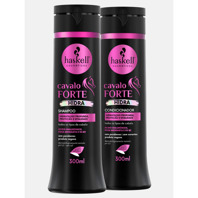 Shampoo e Condicionador 300ml Cavalo Hidra Haskell Kit