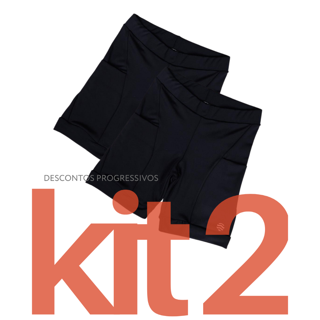 Kit 2 Bermuda Masculina de Compressão com bolsos laterais ideal Para Corrida, Treino, Academia