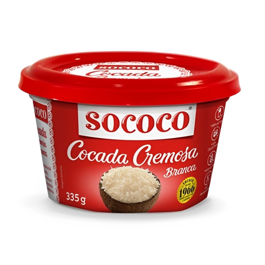 Cocada Cremosa Branca 335g Sococo em Oferta na Shopee
