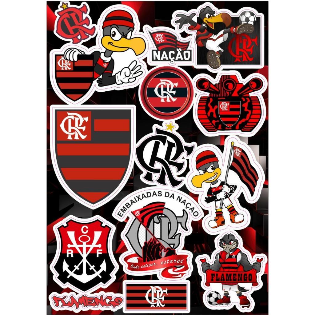 Cartela De Adesivos Personalizados Time - Futebol Carro Moto Bike Motocross Caminhão Super Qualidade Infantil em Oferta na Shopee