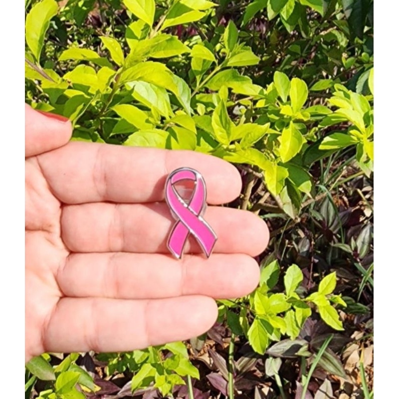 kit 2 Pin, Broche Laço Outubro Rosa , Campanha, Concientização da Prevenção Câncer