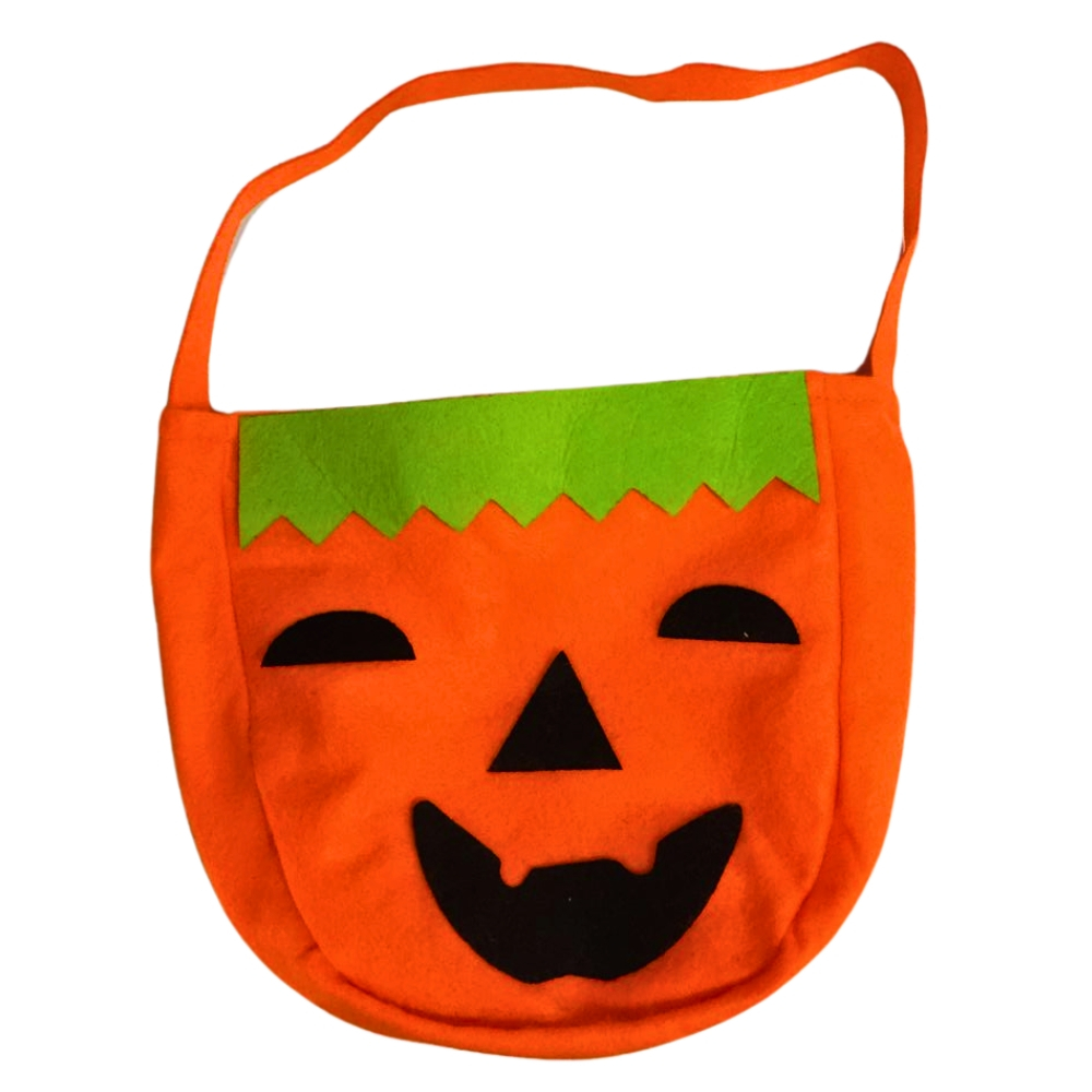 Sacola Halloween Ax19031 Porta Doces Laranja Abóbora Divertido Crianças Dia das Bruxas Festa