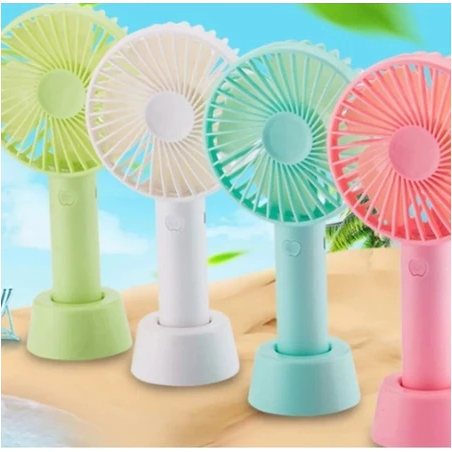 Ventilador Portátil Mini De Mão Mesa Recarregavel Usb Led com cabo