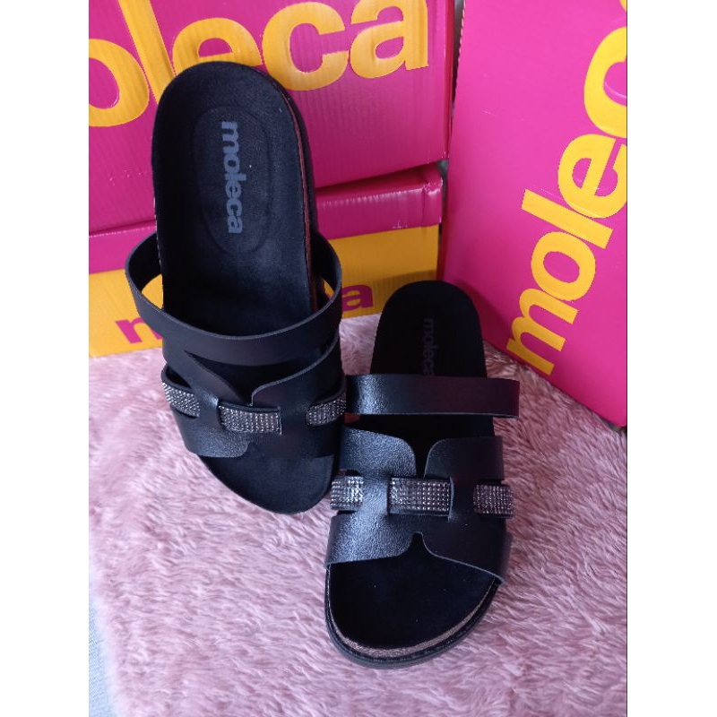NOVIDADE SANDALIA PAPETE BIRKEN FLAT SLIDE MOLECA ORIGINAL  STRAS  SOLA TRATORADA