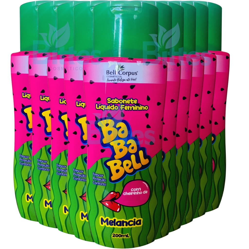 KIT 10 Sabonete Líquido Melancia Bell Corpus Cosméticos