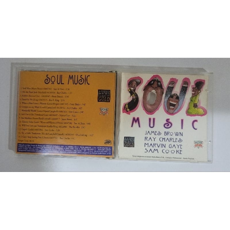 Cd Soul Music - James Brown, Ray Cahrles, Marvin Gaye, Sam