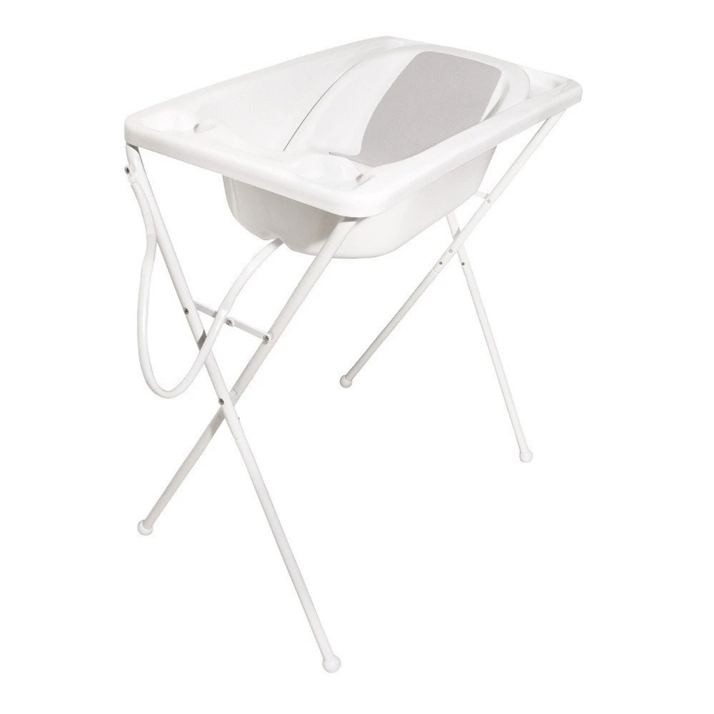 Banheira Para Bebê Portátil Acqua Trio Até 20Kg Com Suporte Dobrável Galzerano