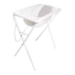 Banheira Para Bebê Portátil Acqua Trio Até 20Kg Com Suporte Dobrável Galzerano