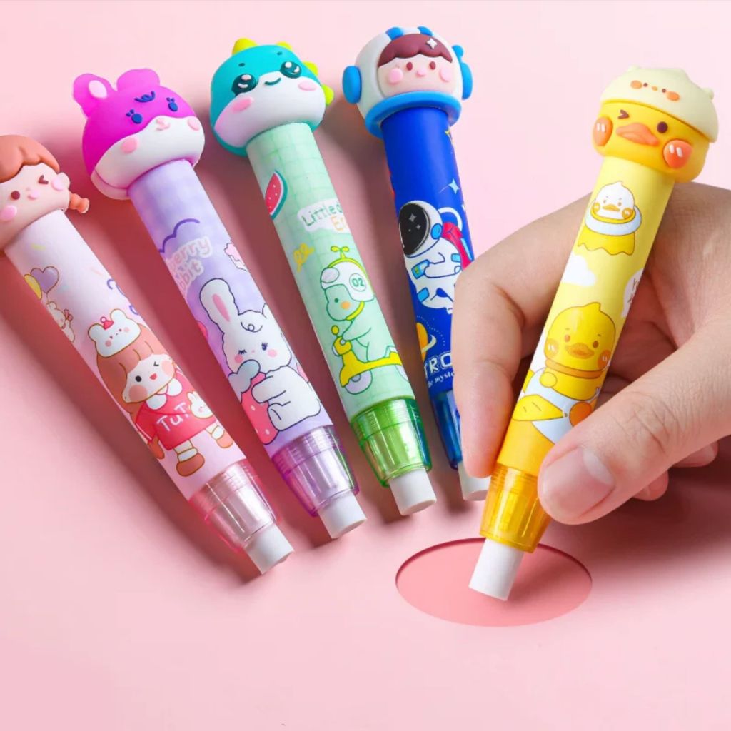 Borracha em 3D Caneta Divertida e Prática Colorido Fofo Apagador - Papelaria Escritorio em Oferta na Shopee