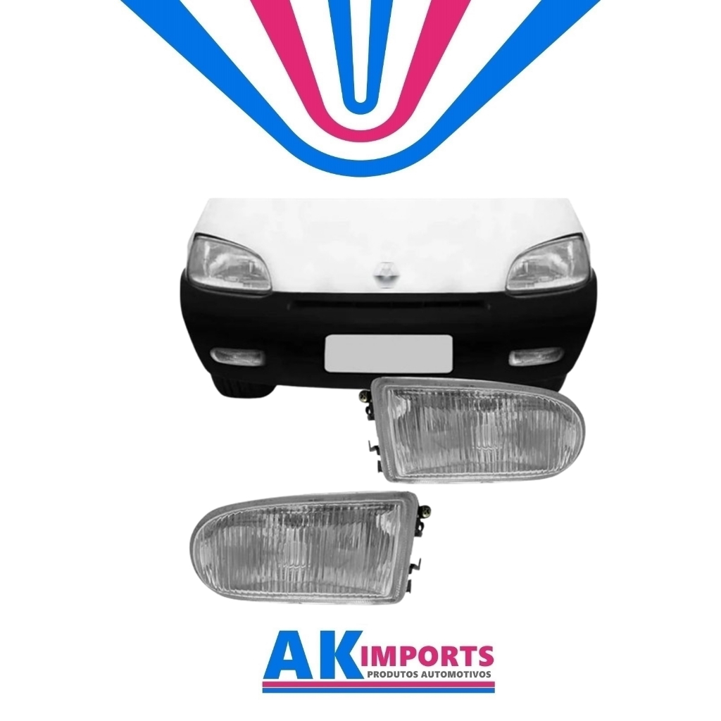 Par Farol Auxiliar Neblina Renault Clio/Megane/Scenic Marca: Tyc  Ano 1996 Ate 1999 Codigo : 19-A588-05-2B  Codigo:19-A587-05-2B