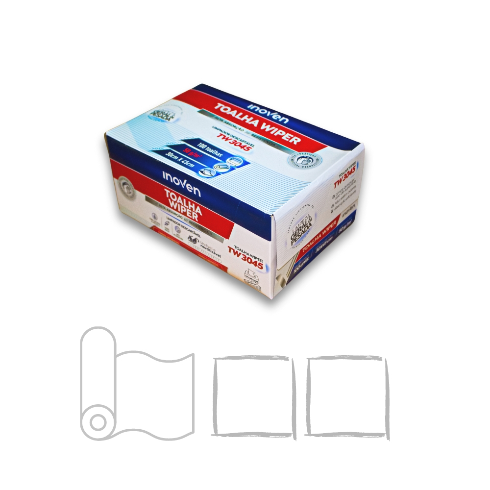 TOALHA WIPER INOVEN 31 45 TW -100UN em Oferta na Shopee