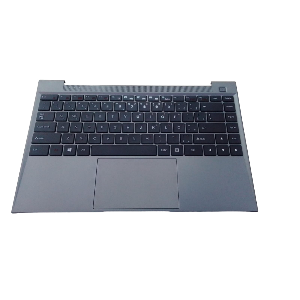 CARCAÇA+TECLADO NOTEBOOK COMPAQ PRESARIO 454/PC: 11170145/CINZA ESCURO.