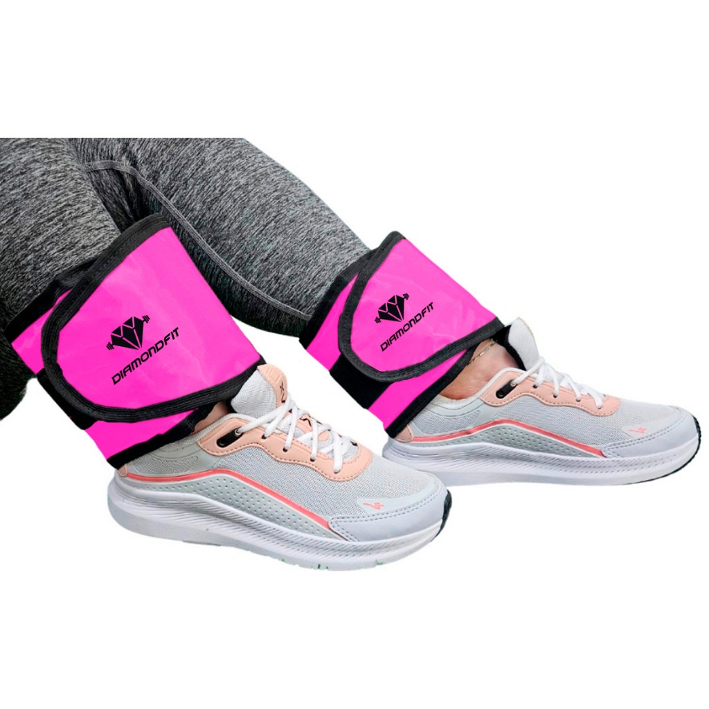 Par de caneleira de peso rosa Diamond Fitness