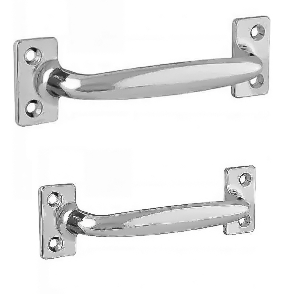 Puxador Alça 4 Furos Zamac Cromado 120mm E 100mm Baú Gaveta Móveis em Oferta na Shopee