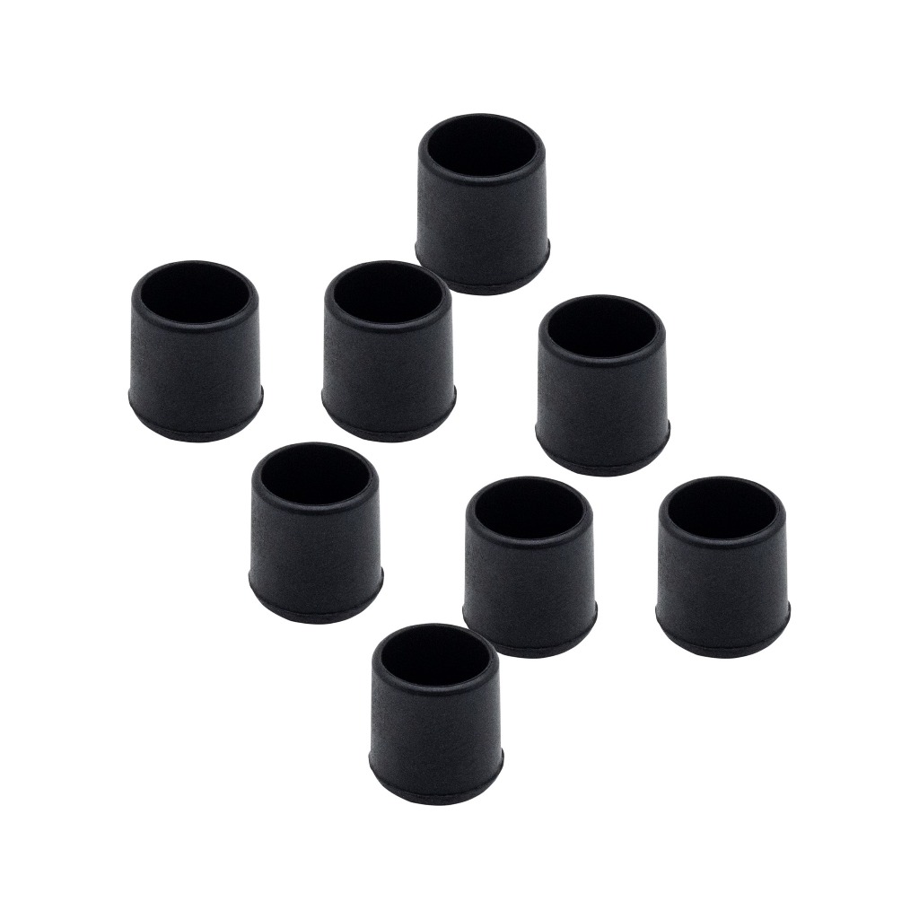 8 Unidades Ponteira Para Metalon Pé De Móveis Cadeira Pvc Externa 3/8 9mm