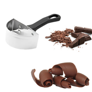 Raspador de Chocolate Meia Lua - Aço Inox em Oferta na Shopee
