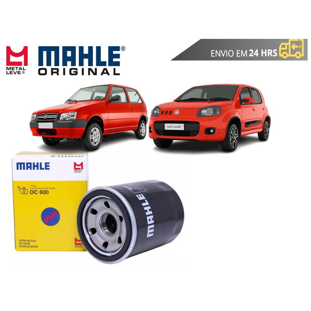 Filtro de Óleo Fiat Uno Fire e Novo Uno 2001 a 2020 Original Mahle Metal Leve em Oferta na Shopee